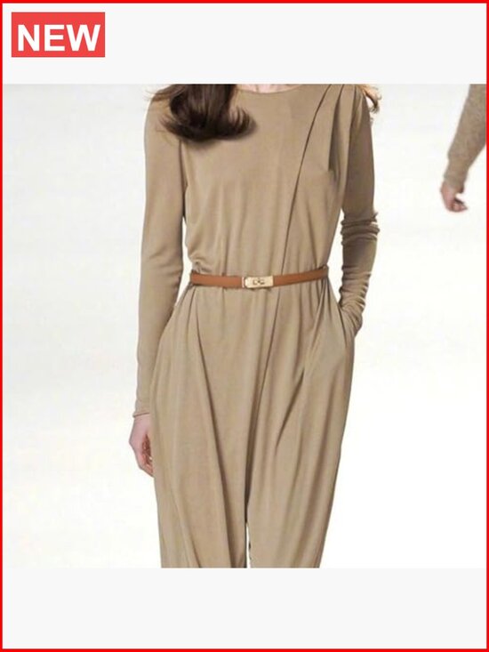 Adjustable Thin Leather Belt with Metal Turn Lock Buckle main image 7